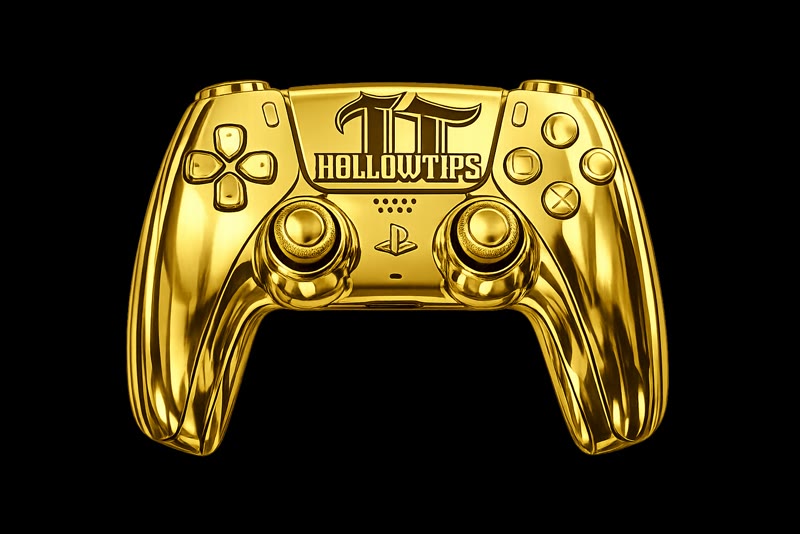 Gold Hollowtips PS5 controller
